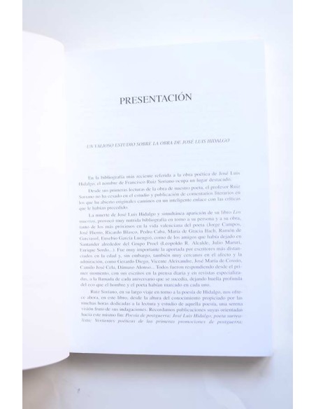 La poesía de José Luis Hidalgo