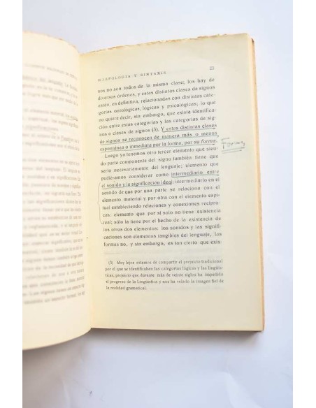 Morfología y sintaxis. El problema de la división de la gramática
