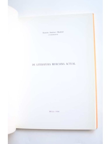 De literatura murciana actual