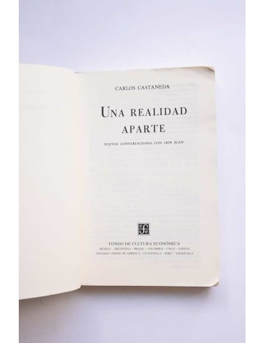 Una realidad aparte. Nuevas conversaciones con...