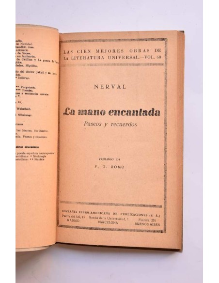 La mano encantada. Paseos y recuerdos