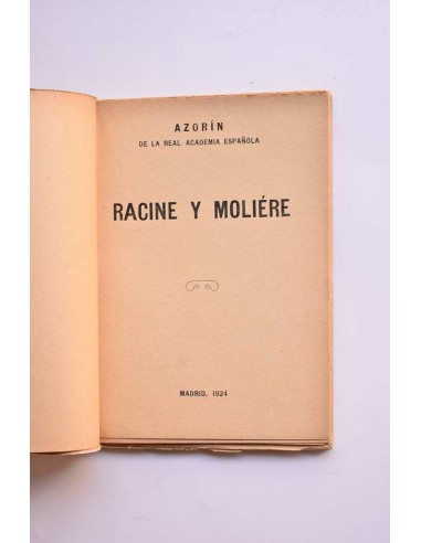 Racine y Moliére
