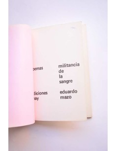 Militancia de la sangre. Poemas 2