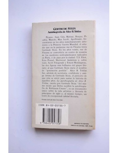 Autobiografía de Alice B. Toklas