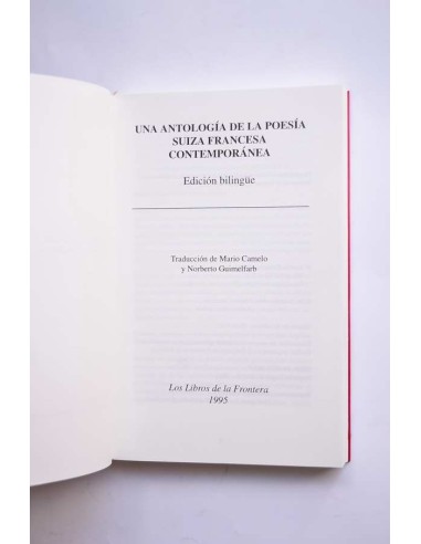 Una antología de la poesía suiza francesa...