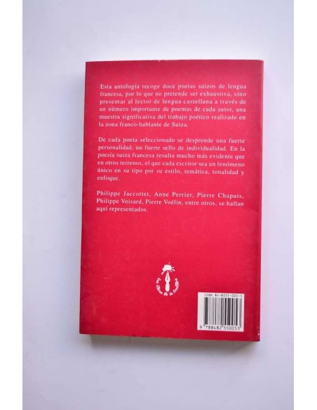 Una antología de la poesía suiza francesa contemporánea