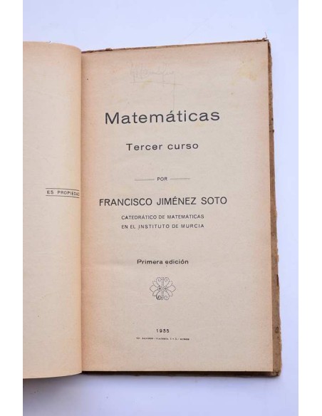 Matemáticas. Tercer curso