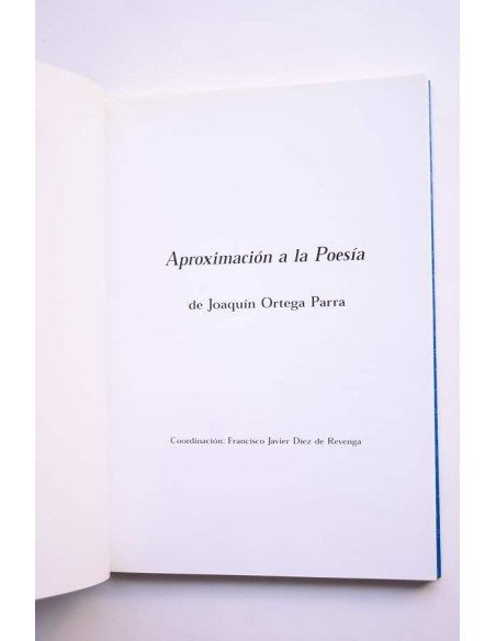 Aproximación a la poesía de Joaquín Ortega Parra