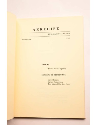 Arrecife. Nº 12. Noviembre 1984
