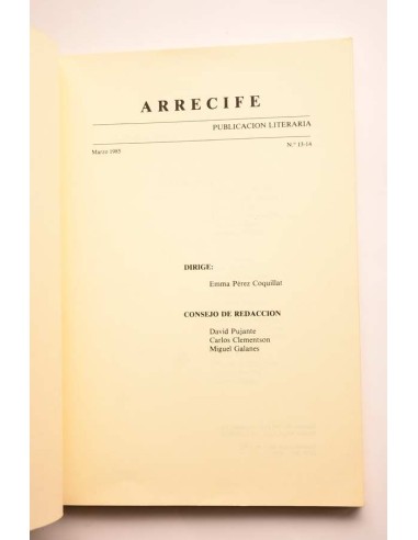 Arrecife. Nº 13 - 14. Marzo 1985