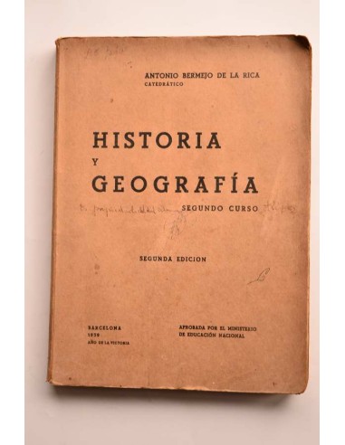 Historia y geografía. Segundo curso