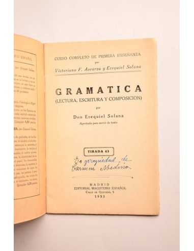 Gramática (lectura, escritura y composición)....