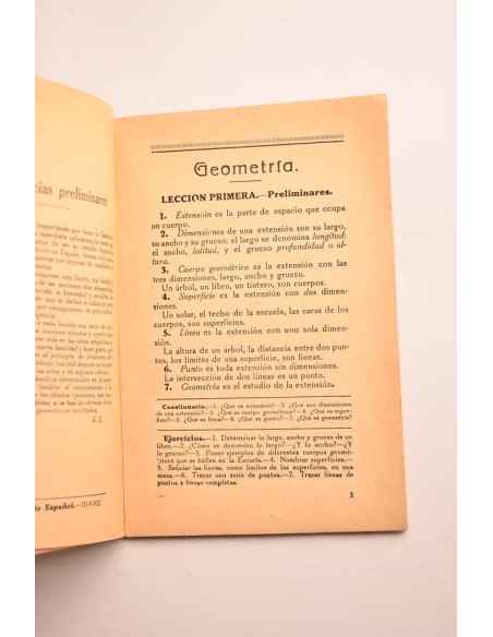 Geometría y agrimensura. Primera enseñanza