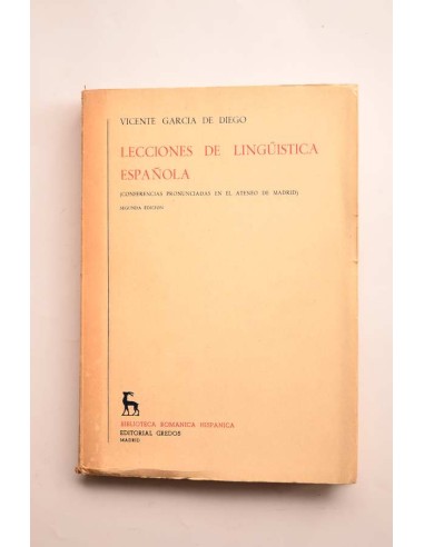 lecciones de lingüística española