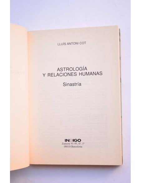 Astrología y relaciones humanas. Sinastría
