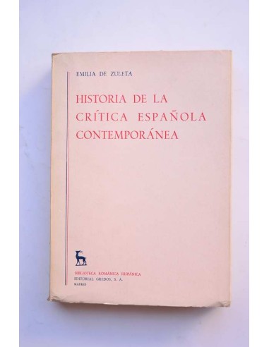 Historia de la crítica española contemporánea