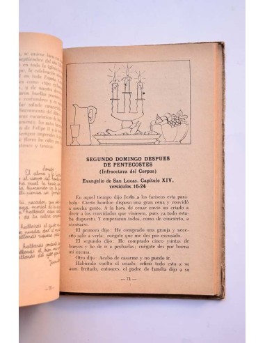 Evangeliario ilustrado y conmemoraciones escolares