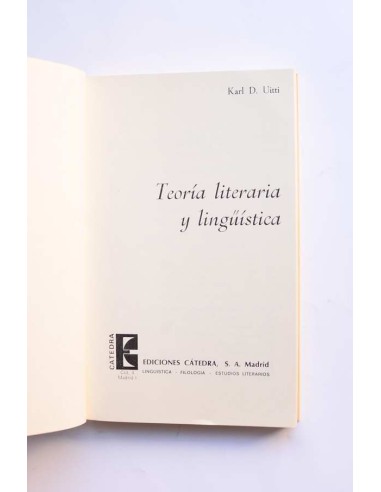 Teoría literaria y lingüística