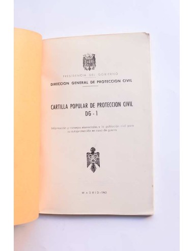 Cartilla popular de protección civil DG-1 :...