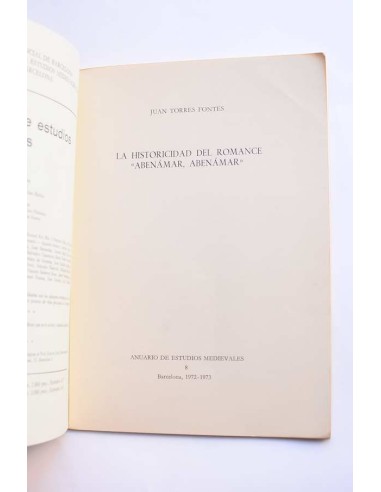 La historicidad del romance Abámar, Abenámar