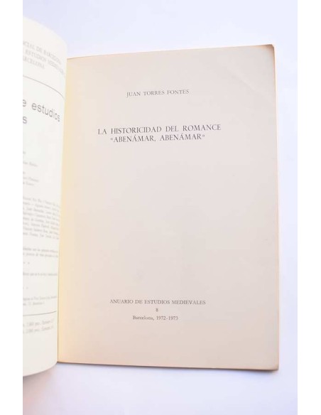 La historicidad del romance Abámar, Abenámar