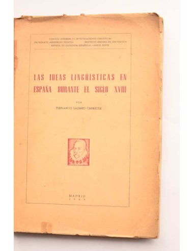 Las ideas lingüísticas en España durante el...