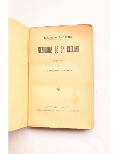 Memorias de un recluso