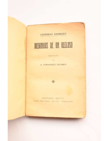 Memorias de un recluso