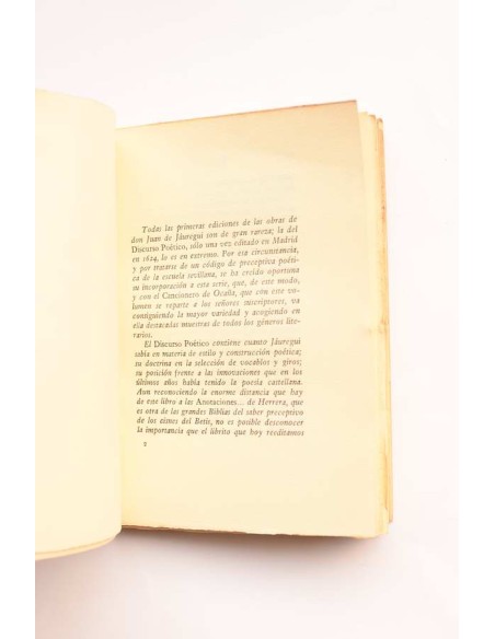 Juan de Jáuregui. Discurso poético (Madrid, 1624)