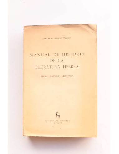 Manual de historia de literatura hebrea