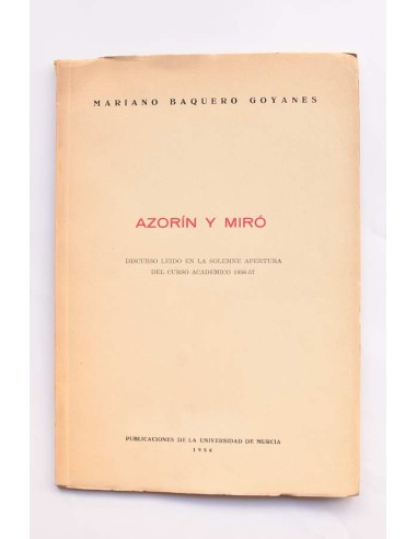 Azorín y Miró