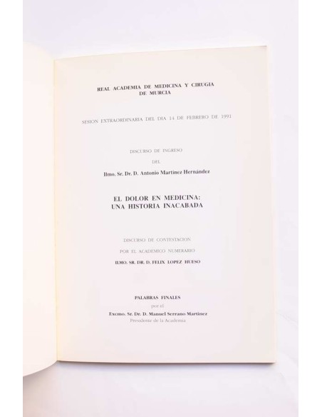 El dolor en medicina: una historia inacabada