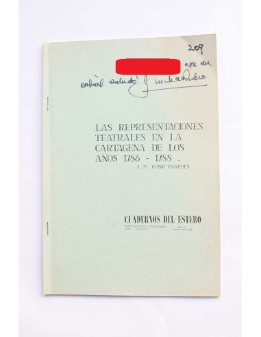 Las representaciones teatrales en la Cartagena de los años 1785 - 1788