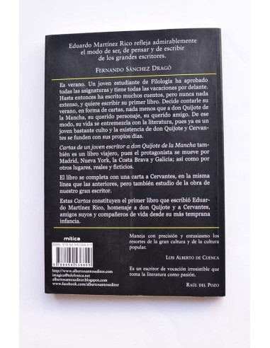 Cartas de un joven escritor a Don Quijote de la...