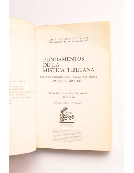 Fundamentos de la mística tibetana
