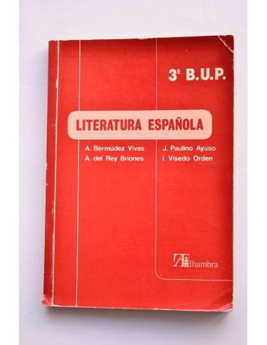 Literatura española. 3º de B.U.P.