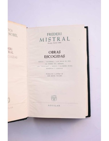 Obras escogidas. Fedreri Mistral