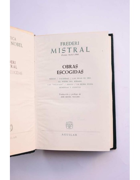 Obras escogidas. Fedreri Mistral