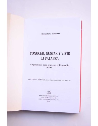 Conocer, gustar y vivir la Palabra. Sugerencias...
