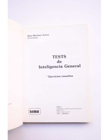 Tests de inteligencia general. Ejercicios...