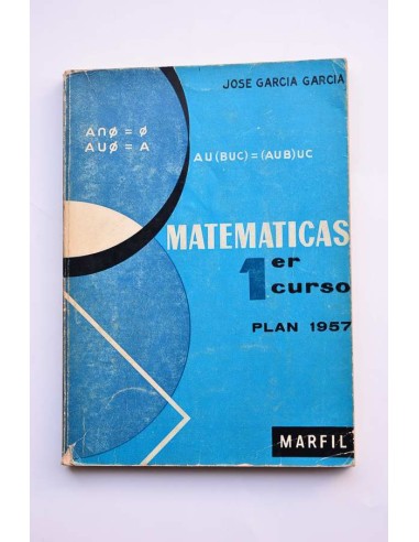 Matemáticas.1º curso. Plan 1957