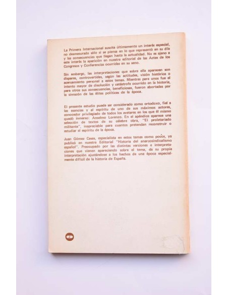 La Primera Internacional en España. Estudio y documentos