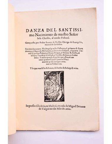 Danza del Santíssimo nacimiento de Nuestro...