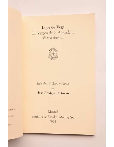 La virgen de la Almudena (poema histórico)