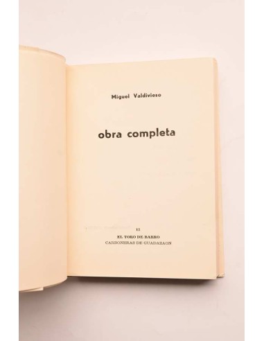 Manuel Valdivieso. Obra completa