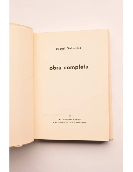 Manuel Valdivieso. Obra completa