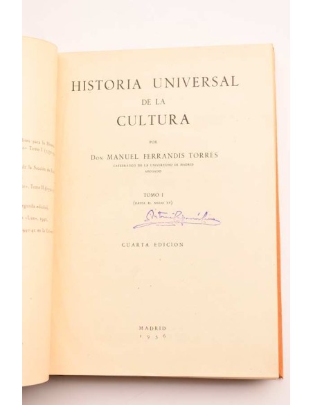 Historia universal de la cultura. Tomo I. (Hasta el siglo XV)