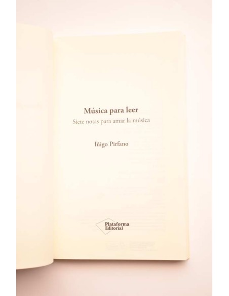 Música para leer. Siete notas para amar la música