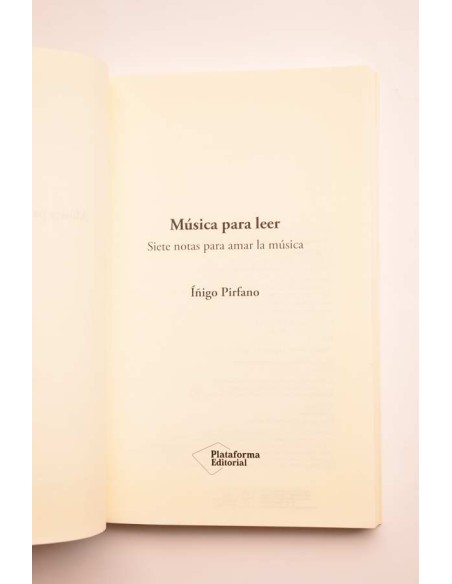 Música para leer. Siete notas para amar la música