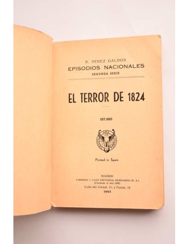 Episodios Nacionales. El terror de 1824